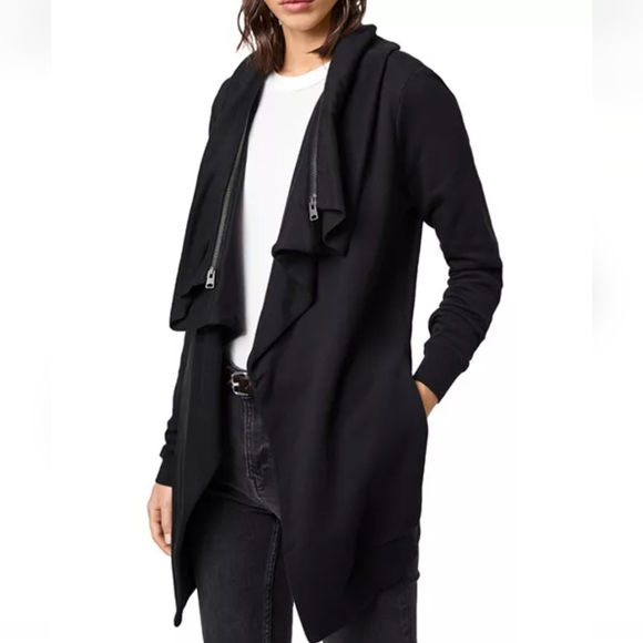 ALL SAINTS Dahlia Sweatshirt Cardigan - Picture 5 of 11